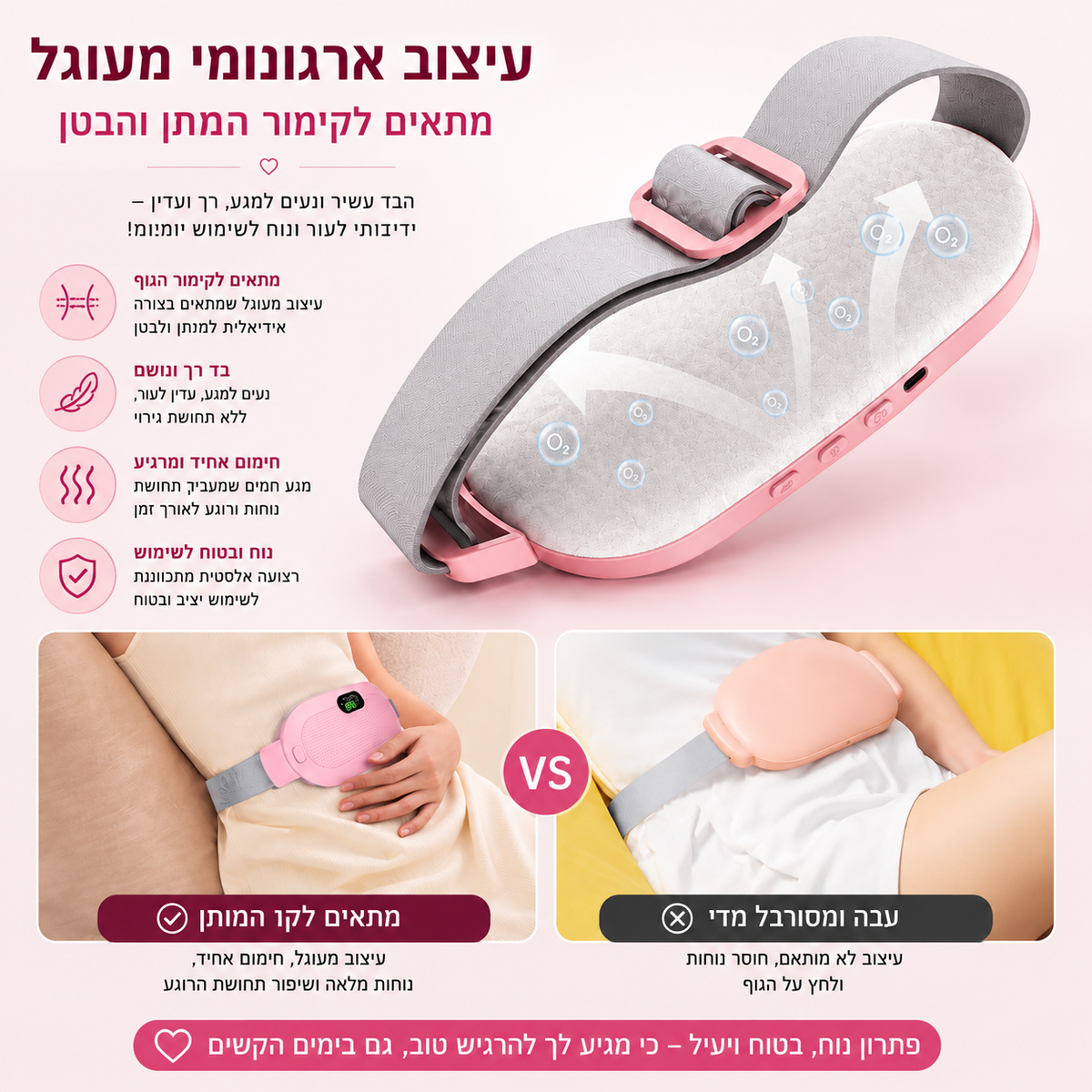 Seravique CalmFlow — חום מרגיע לימי המחזור