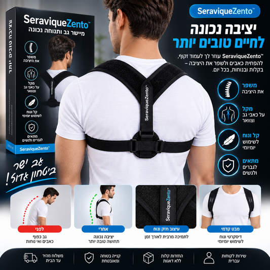 SeraviqueZento - התמיכה שהגב שלך צריך.